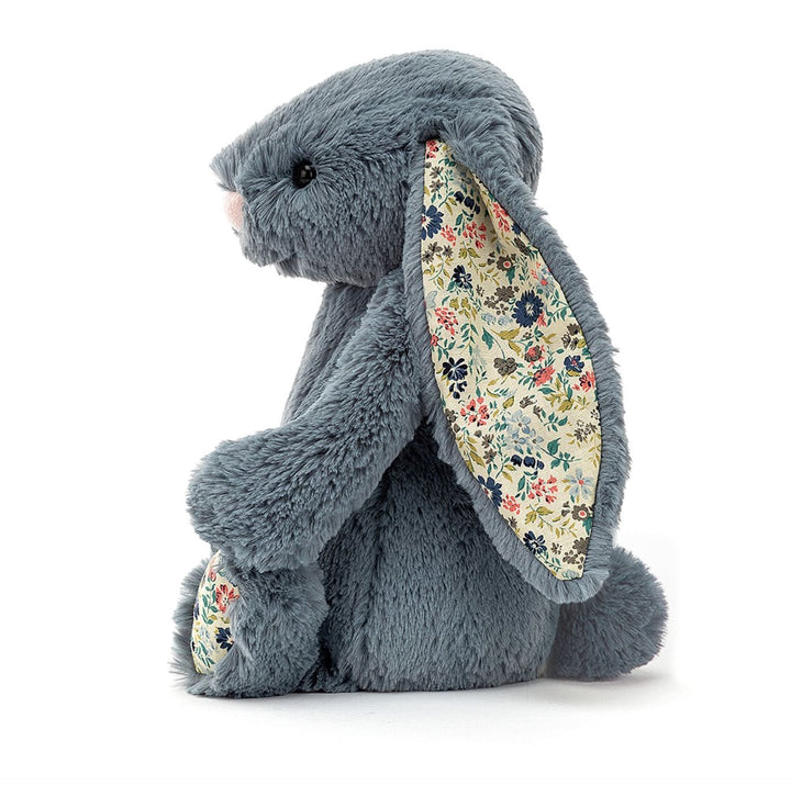 a*.様  Bashful Blossom Dusky Blue Jellycat Bashful Blossom - Dusky Blue Bunny Original (Medium) - Retire