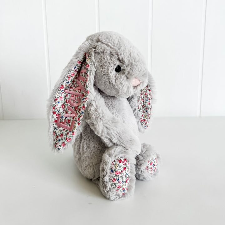 Jellycat Bashful Blossom - Silver Bunny Original (Medium) - Retired