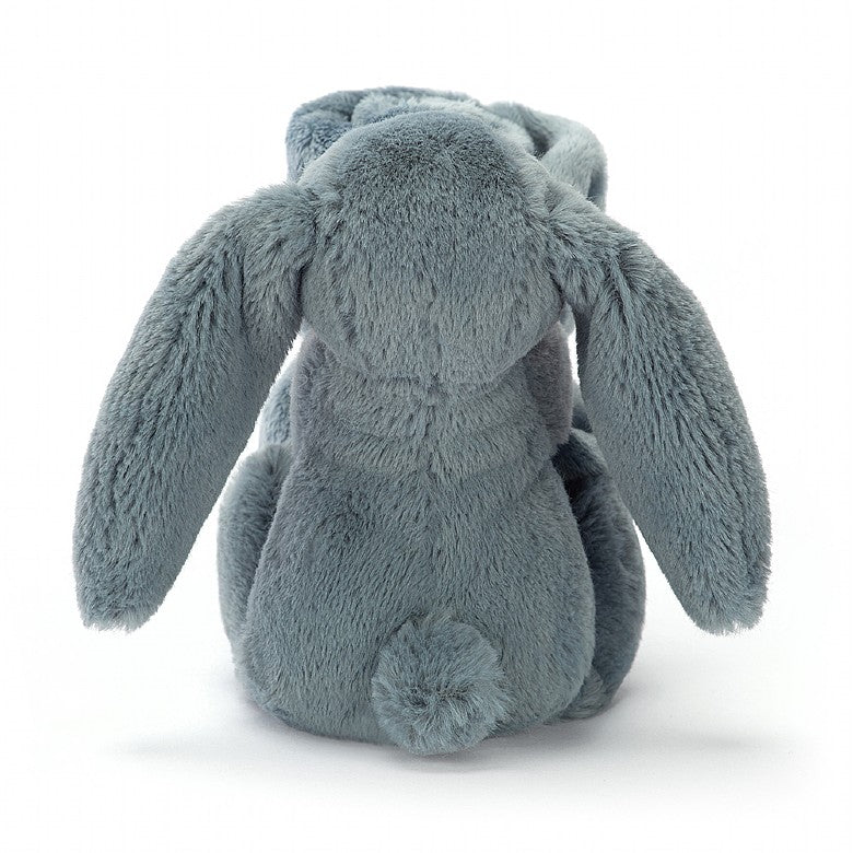 ぬいぐるみ  small Bashful Dusky Blue Bunny Jellycat Bashful Dusky Blue Bunny Soother — Bird in Hand