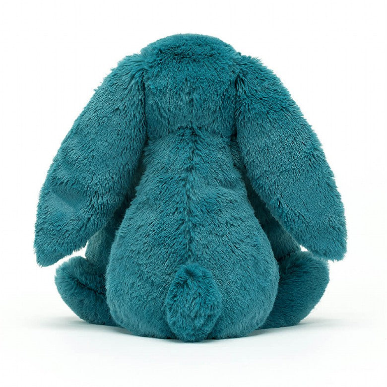 Bashful Mineral Blue Bunny Medium Soft Toy Jellycat Australia, a beautiful mineral blue bunny with pink nose