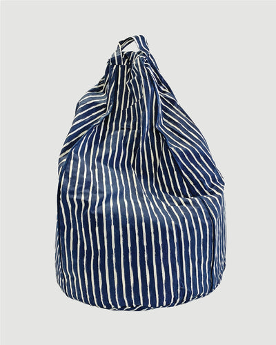 Bean Bag Cover - Navy Stripe - Small Bean Bags Cocoon Couture 