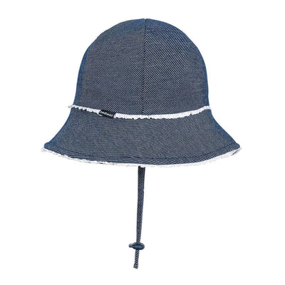 Bedhead - Baby Ruffle Trim Bucket Hat - Denim Hats Bedhead 