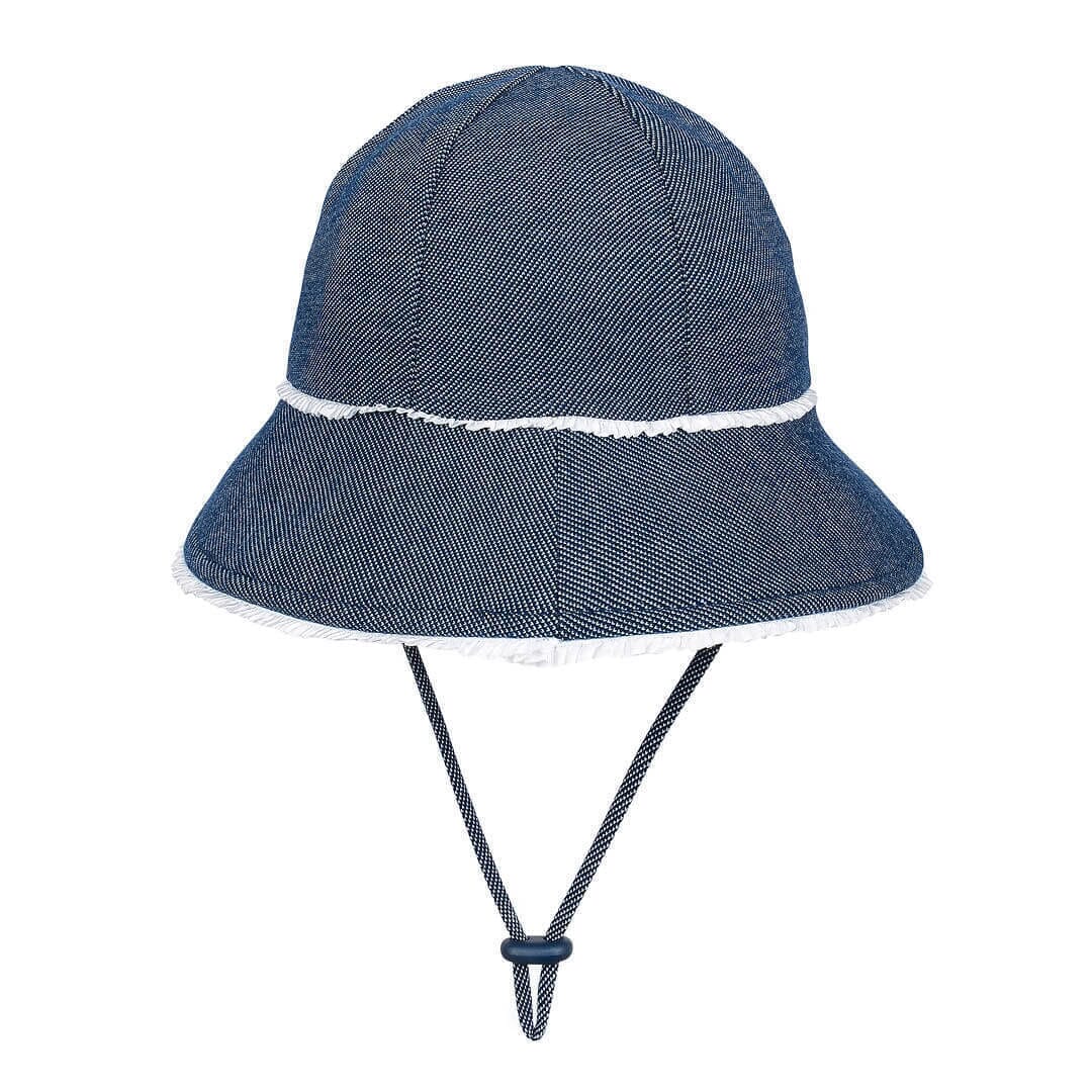 Bedhead - Baby Ruffle Trim Bucket Hat - Denim Hats Bedhead 