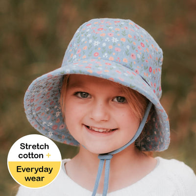Bedhead - Kids Ponytail Bucket Hat with Strap - Bloom Hats Bedhead 