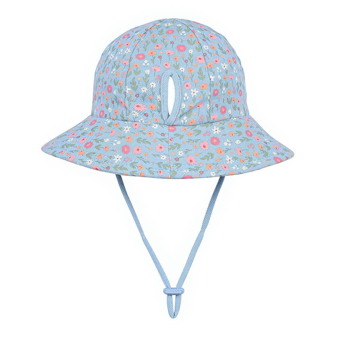 Bedhead - Kids Ponytail Bucket Hat with Strap - Bloom Hats Bedhead 