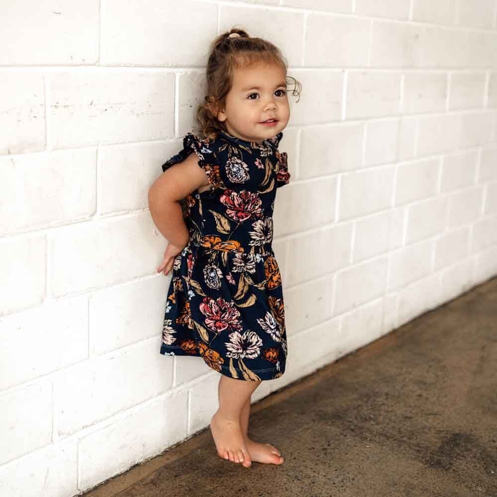 Belle Organic Dress Short Sleeve Dress Snuggle Hunny Kids 