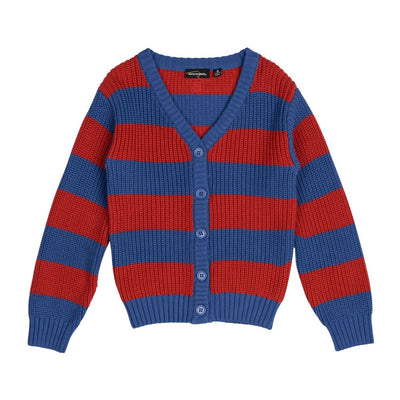 Blue And Red Stripe Knit Cardigan Cardigan Rock Your Baby 