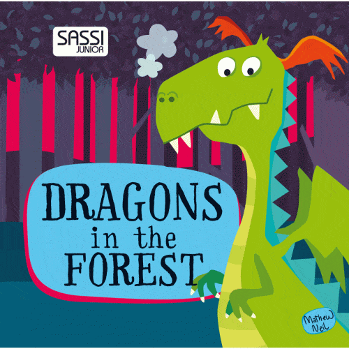 Book & Giant Puzzle - Dragon In The Forest 30 Pcs Puzzle Sassi 