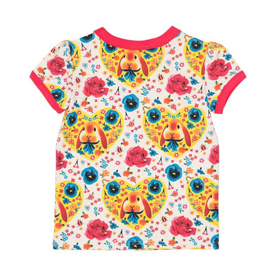 Bunny Heart SS Ringer T-Shirt Short Sleeve T-Shirt Rock Your Baby 