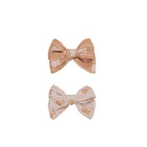 Huxbaby - Bunny Stripe 2Pk Hair Bow - HB804W23