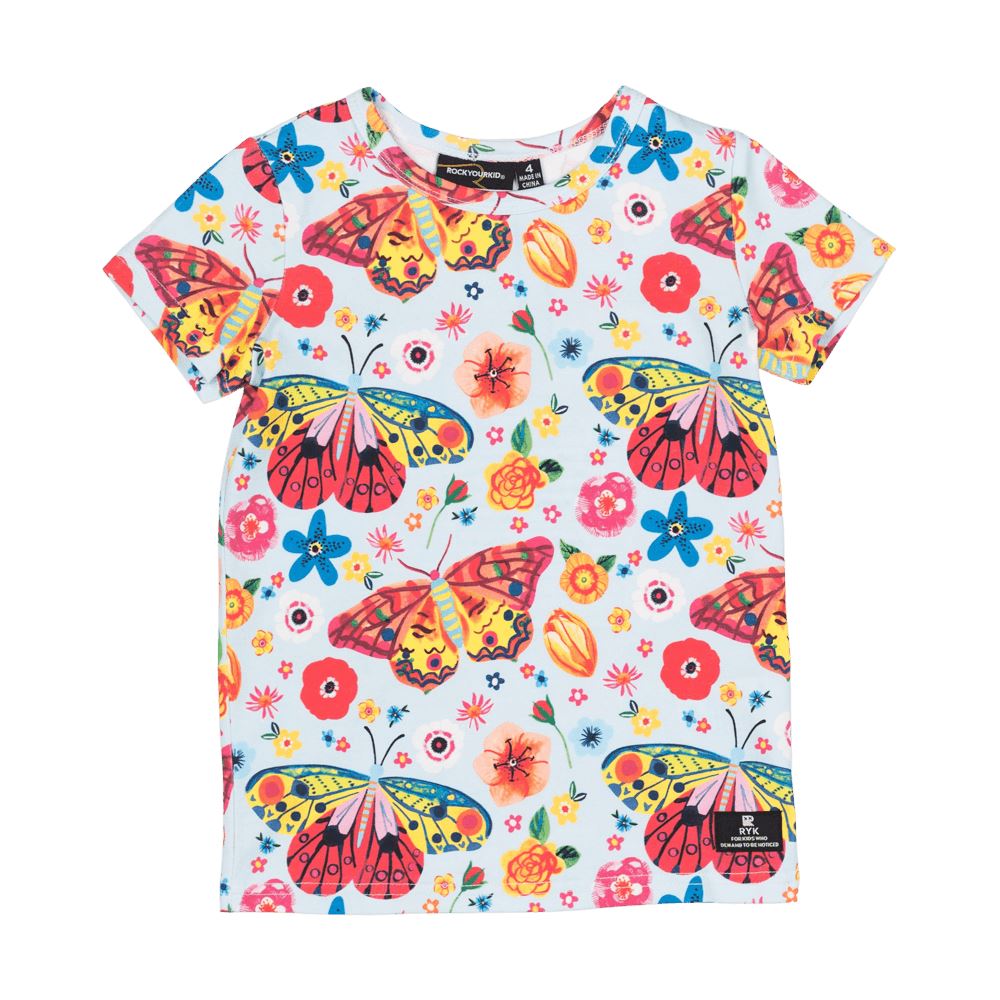 Butterflies T-Shirt Short Sleeve T-Shirt Rock Your Baby 
