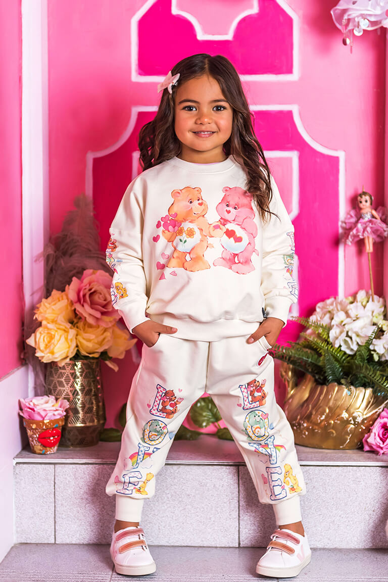 Care Bear Love Is In The Air Track Pants - Cream Trackpant Rock Your Baby 