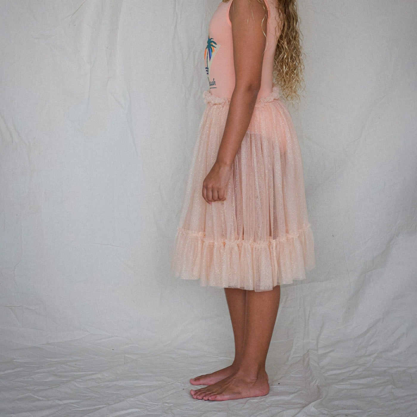 Carrie Tutu - Tropical Peach Sparkle Skirts Bella & Lace 