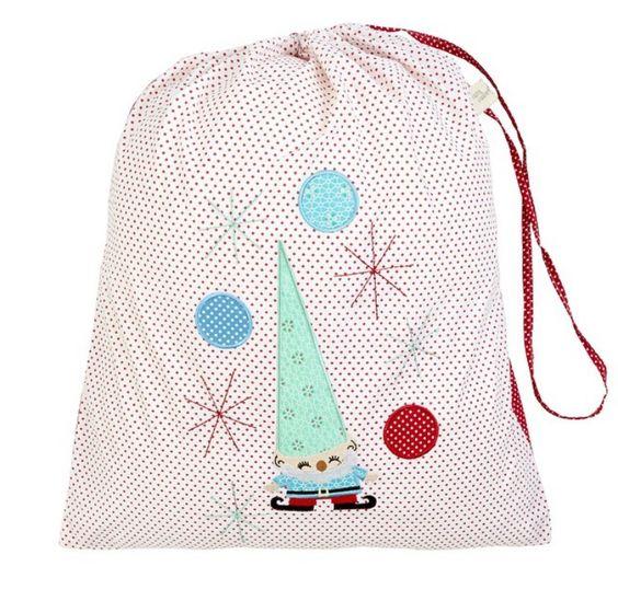 Cheerful Elf (White) Christmas Sack Christmas Sack Cocoon Couture 