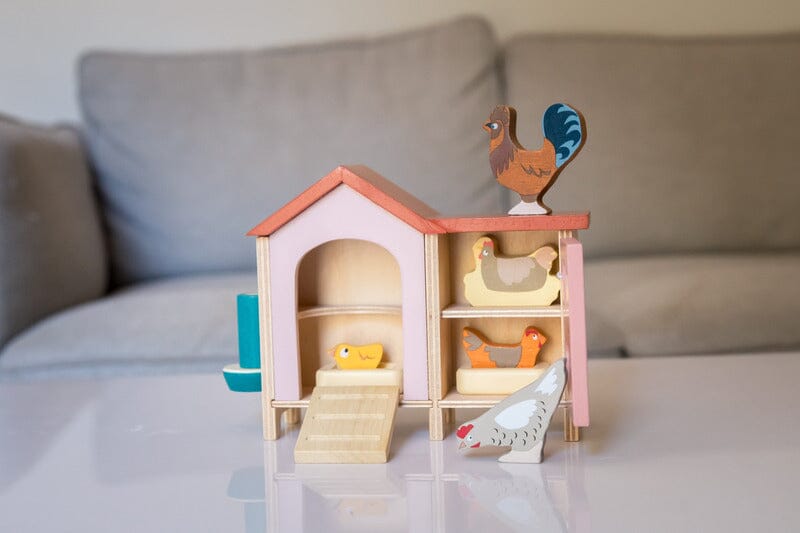 Chicken Coop Wooden Toy Tender Leaf Toys 