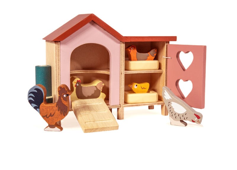 Chicken Coop Wooden Toy Tender Leaf Toys 