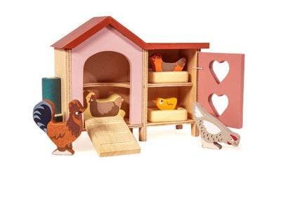 Chicken Coop Wooden Toy Tender Leaf Toys 