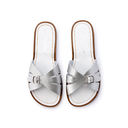 Salt Water Sandals - Adults Classic Slide Silver