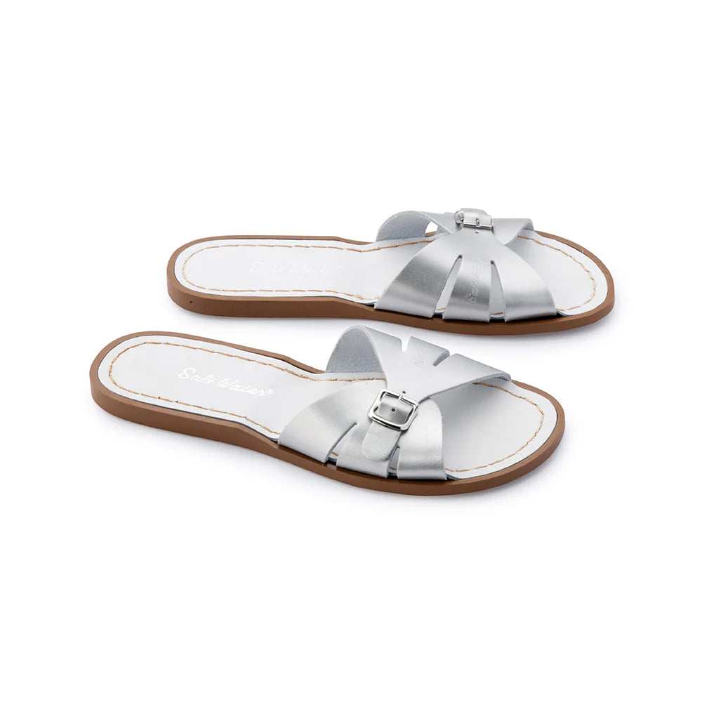 Classic Adults Slide - Silver (Discontinued) Classic Slide Salt Water Sandals 