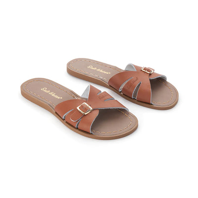 Classic Adults Slide - Tan Classic Slide Salt Water Sandals 