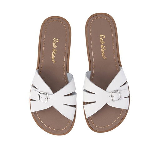 Salt Water Sandals - Youth Classic Slide White