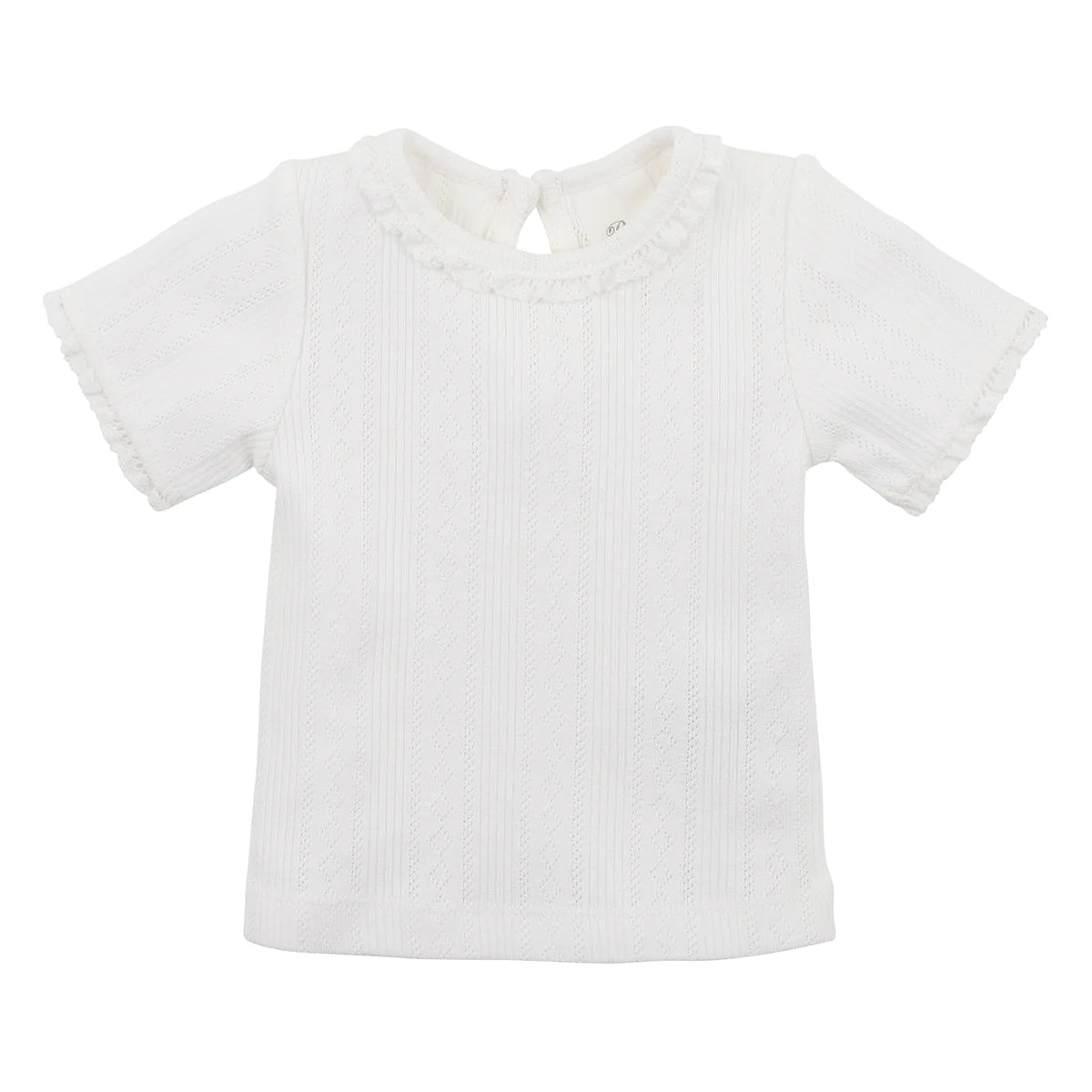 Cloud Pointelle SS Tee Short Sleeve T-Shirt Bebe 