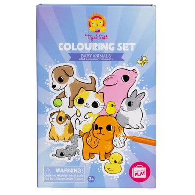Colouring Set - Baby Animals Arts & Crafts Tiger Tribe 