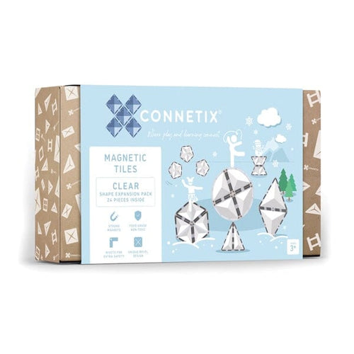 Connetix Tiles Shape Expansion Pack 24pc - Clear