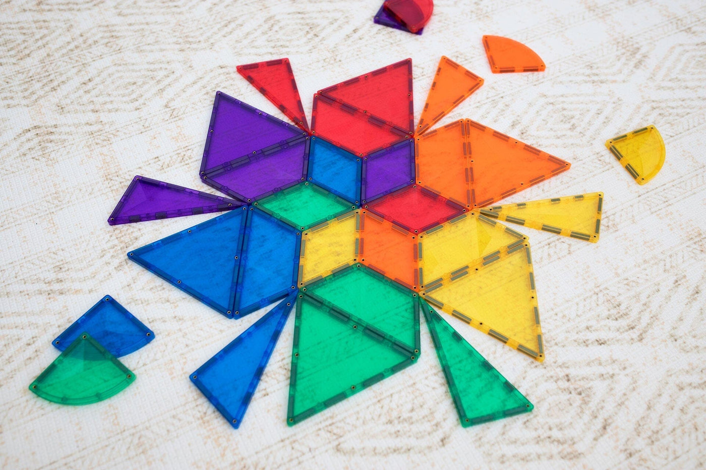 Connetix Tiles Rainbow Shape Expansion Pack 36pc Magnetic Play Connetix 