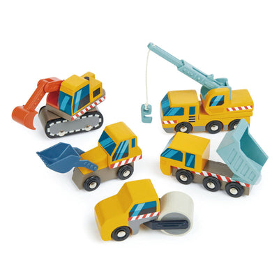 Construction Site Vehicle and Construction Tender Leaf Toys 