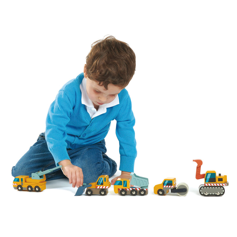 Construction Site Vehicle and Construction Tender Leaf Toys 