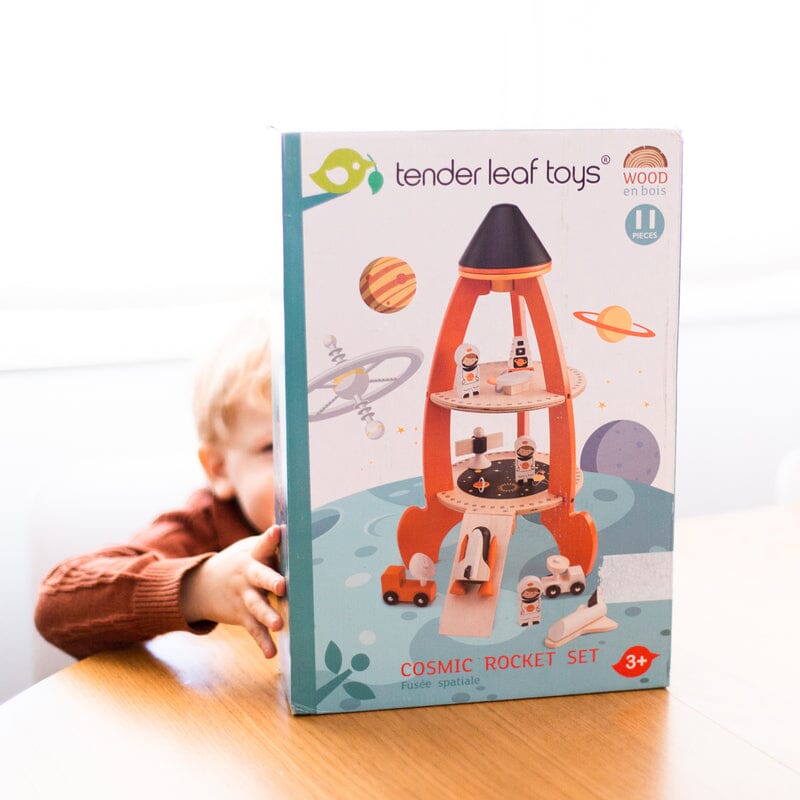 Cosmic Rocket Set Wooden Toy Tender Leaf Toys 