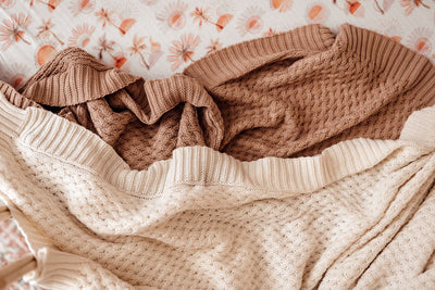 Diamond Knit Baby Blanket - Hazelnut Blanket Snuggle Hunny Kids 