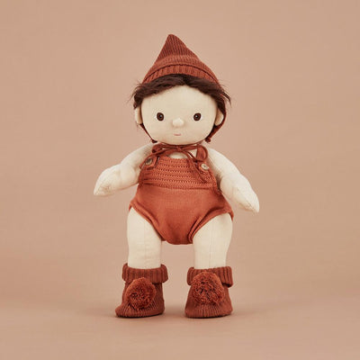 Dinkum Doll Knit Set - Umber Doll Clothes Olli Ella 