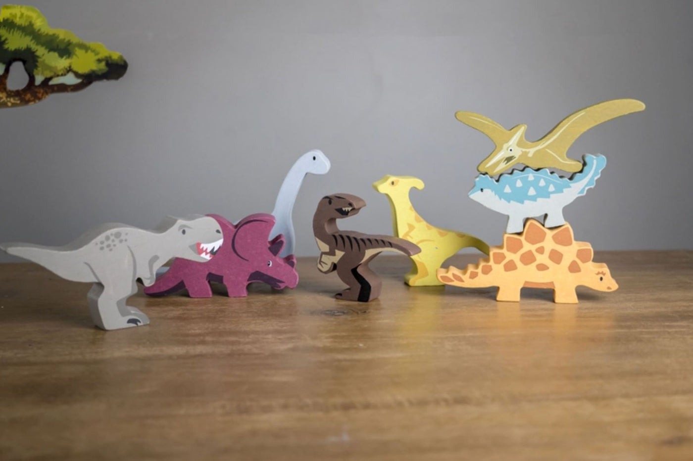 Dinosaur Wooden Toy Wooden Toy Tender Leaf Toys 