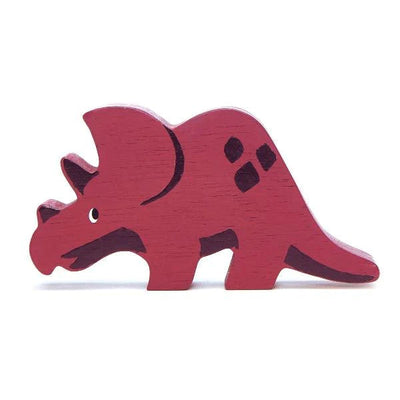 Dinosaur Wooden Toy Wooden Toy Tender Leaf Toys Triceratops 