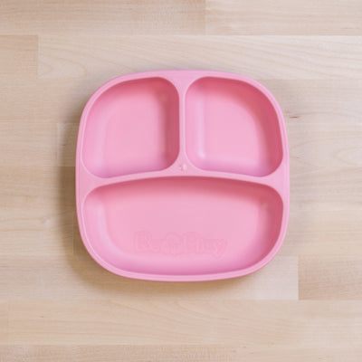 Divided Plate (Square) Feeding Re-Play Baby Pink 