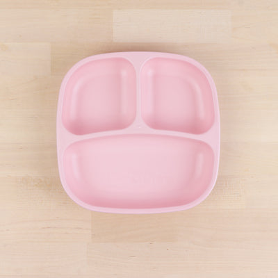 Divided Plate (Square) Feeding Re-Play Ice Pink 