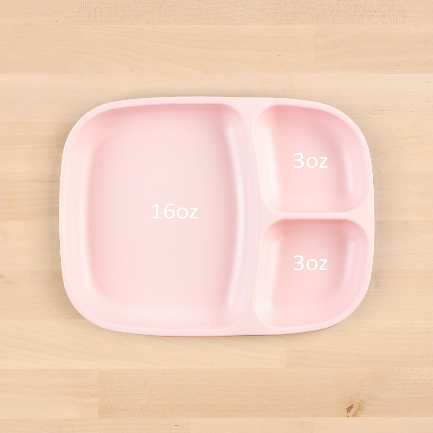 Divided Tray (Rectangle) Feeding Re-Play Ice Pink 