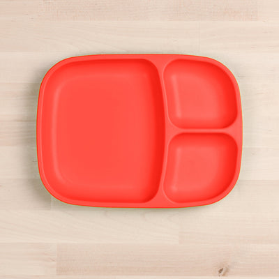 Divided Tray (Rectangle) Feeding Re-Play Red 