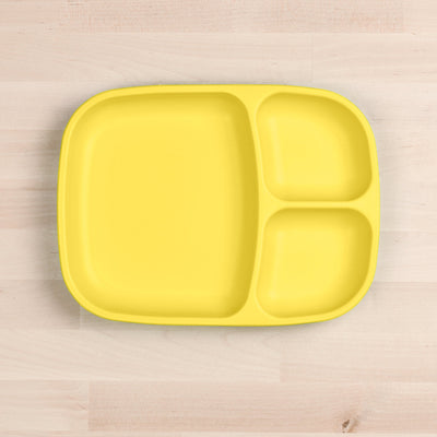 Divided Tray (Rectangle) Feeding Re-Play Yellow 