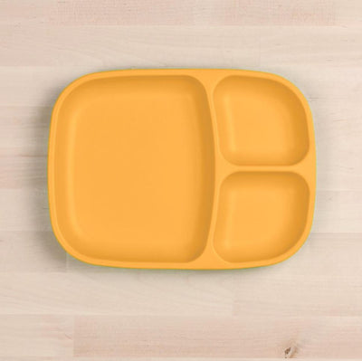 Divided Tray (Rectangle) Plates Re-Play Sunny Yellow 