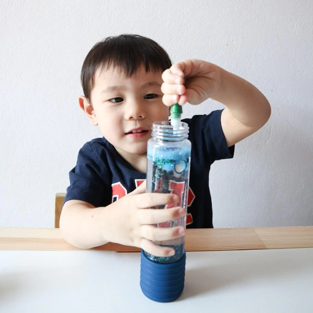 DIY Calm Down Bottle - Blue Sensory Toy Jellystone 
