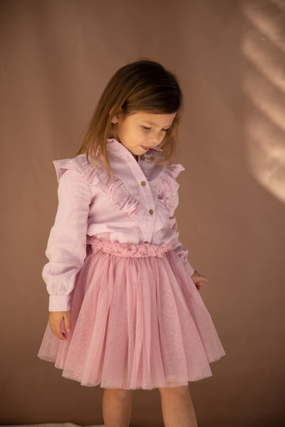 Dolly Shirt - Hydrangea Long Sleeve Shirt Bella & Lace 