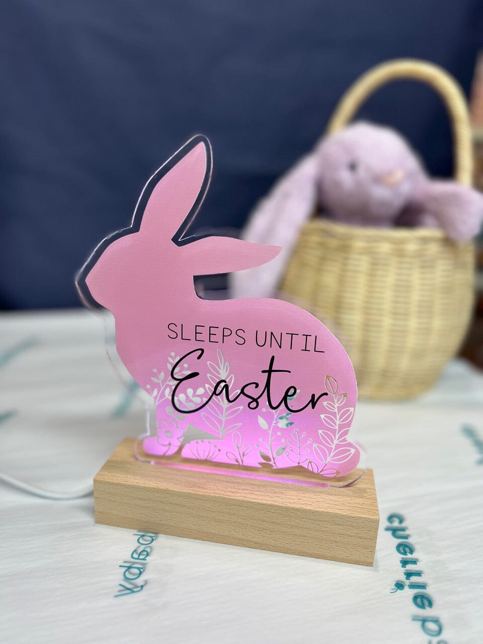 Easter Countdown Light - Strawberry Night Light Timber Tinkers 