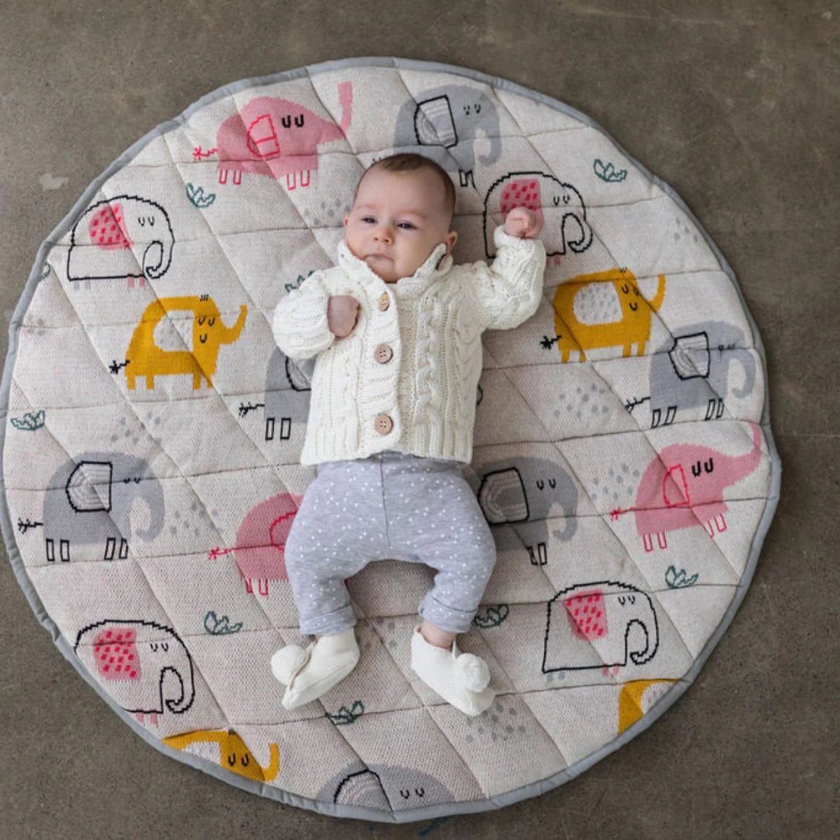 Eddie Elephants Playmat Play Mat Di Lusso 