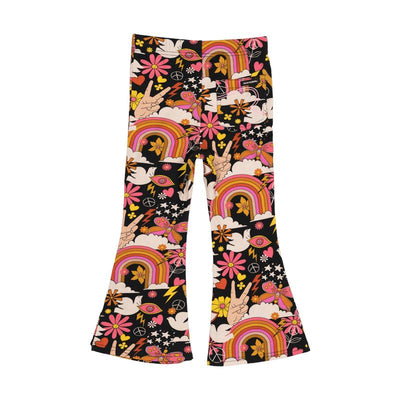 EXCLUSIVE Peace Love High Waisted Flares - Floral Pants Rock Your Baby 