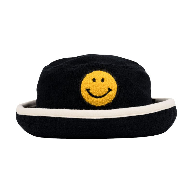 EXCLUSIVE Smiley Bucket Hat - Black Hat Rock Your Baby 