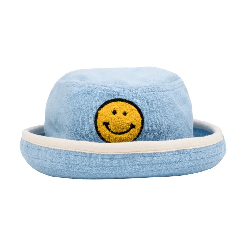 EXCLUSIVE Smiley Bucket Hat - Blue Hat Rock Your Baby 