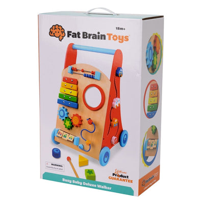 Fat Brain Toys Busy Baby Deluxe Walker Wooden Toy Fat Brain Toys 